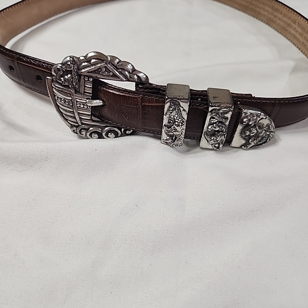 Oroton Tan Leather Belt